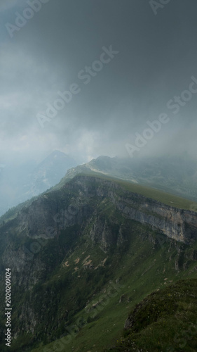 landscape from mount teggiolo during summer in ossola, italy