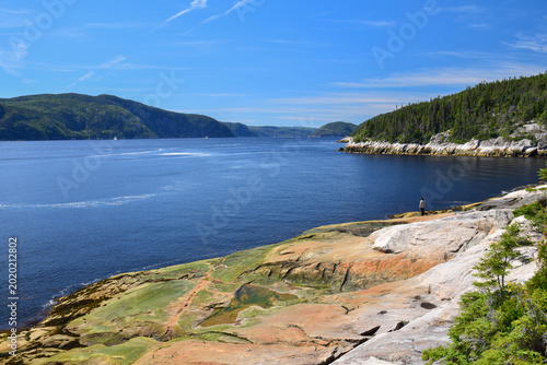 Le Fjord du Saguenay, vu depuis la Pointe de l'Islet à Tadoussac