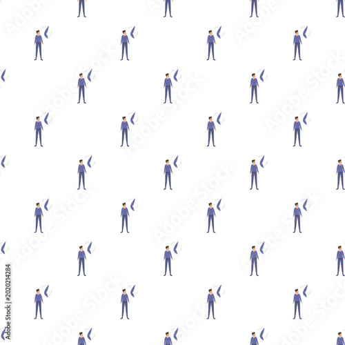 Quadro em tela Businessmen pattern showing corporate uniformity and professionalism