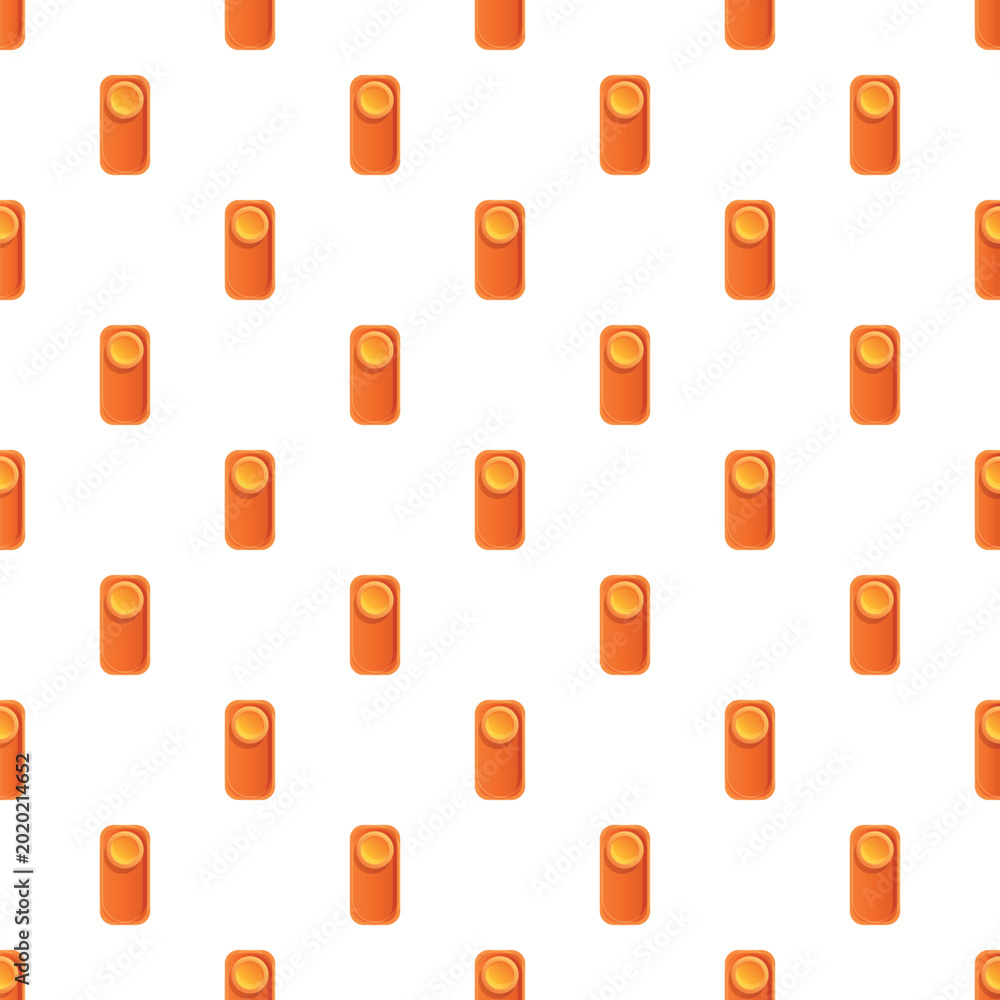 Obraz premium Orange door handles with round knobs forming a grid on a white background