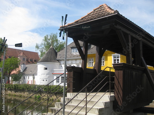 Obraz na plátně Brücke über die Vils
