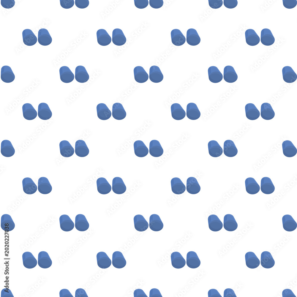 Naklejka premium Blue quotation marks forming a playful repeating pattern on white background