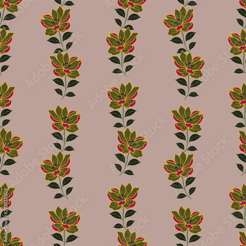 Seamless floral pattern, ditsy flower pattern, fabric print in elegant style on light background, blue timeless floral, small soft ditsy flower. Surface design for home textile, wallpaper pattern, fab