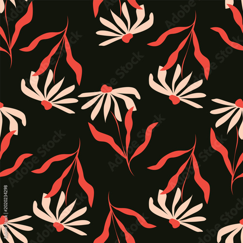 Vintage seamless floral pattern. Liberty style background of small pastel colorful flowers. Small flowers scattered over a white background. Stock vector for printing on surfaces