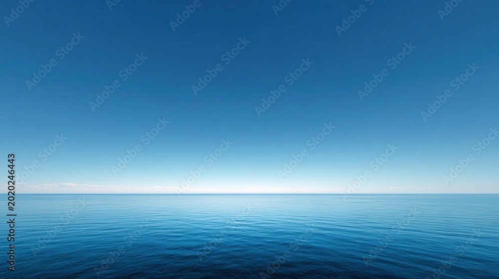 Obraz premium Ocean meets sky in perfect harmony