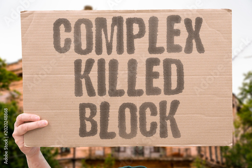 Bild auf Leinwand "Complex Killed Block" Residential complexes replaced neighborhood blocks eliminating local bonds