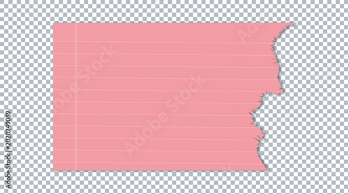 Fotografie Pink oklahoma state map on transparent background with gray checkered pattern vi