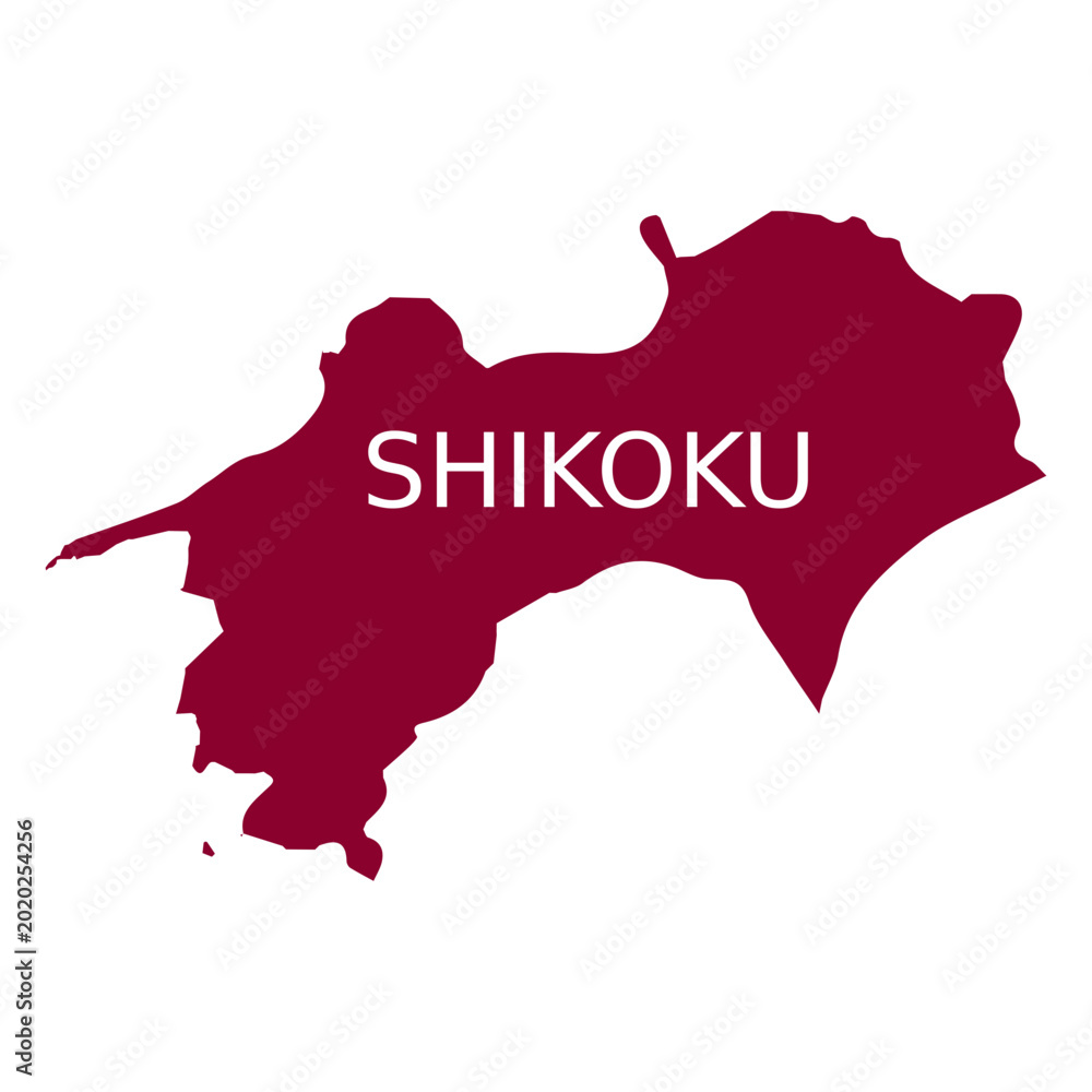 Photography Shikoku region map