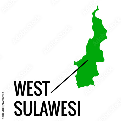 Konstfotografi West sulawesi province map