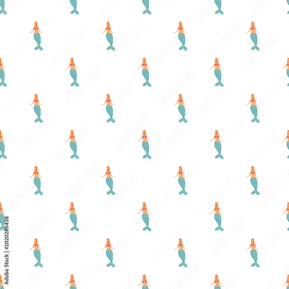 Fototapeta premium Mermaids with long tails swimming in a playful fantasy underwater world