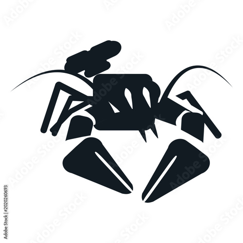 Valokuva Lobster claw antenna whisker tail detailed silhouette