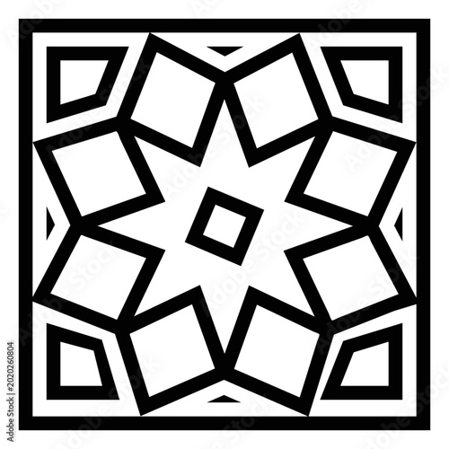 Obraz na plátně Mosaic square stroke
