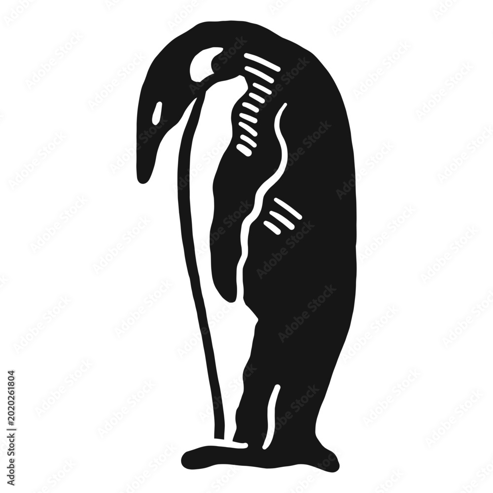 Photography Penguin beak wing doodle