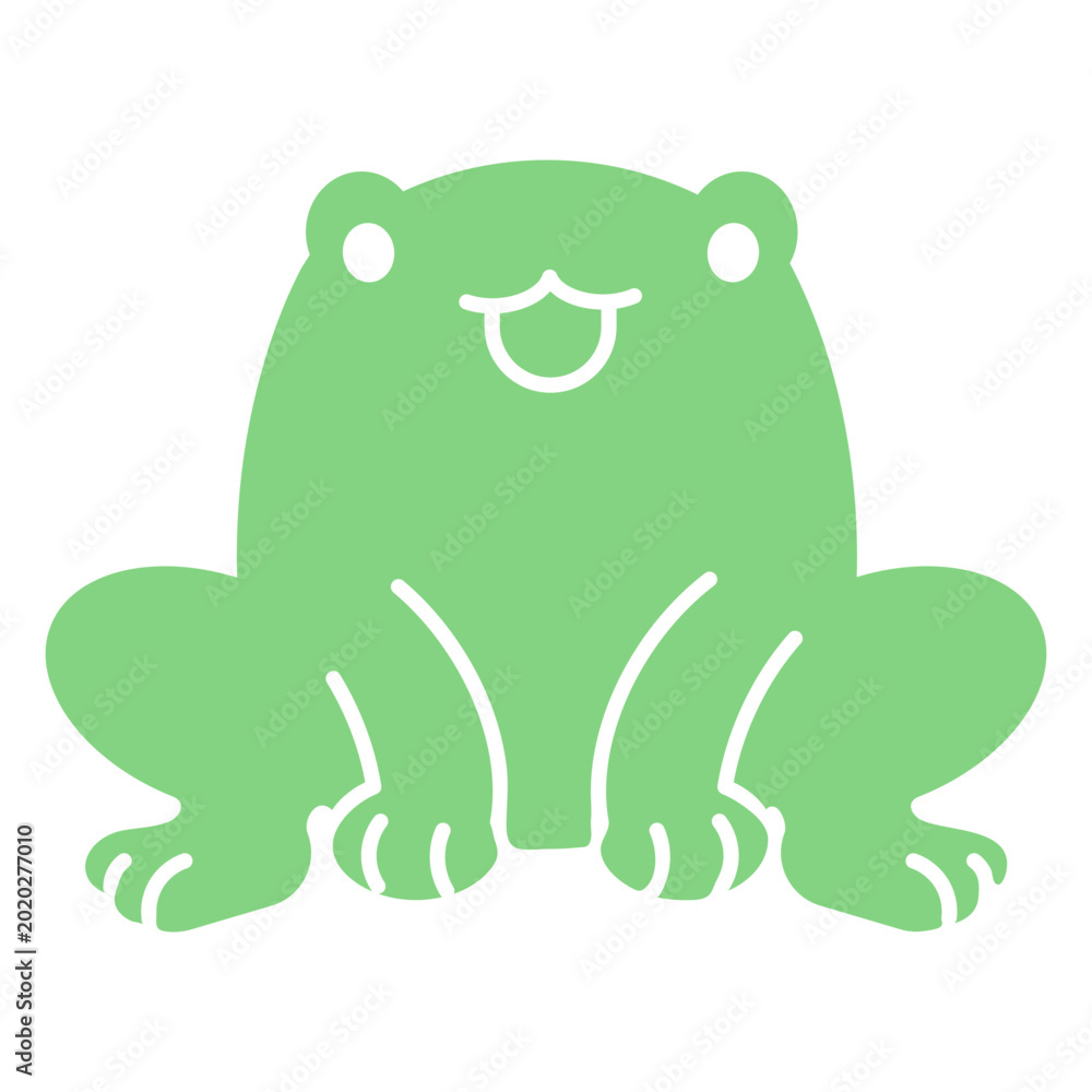 Fototapeta premium Happy frog cut out