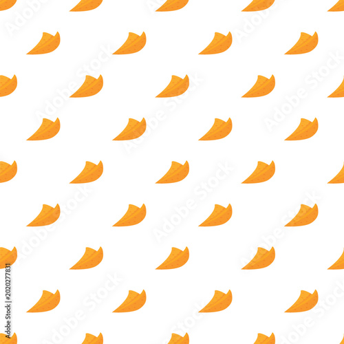 Принти на полотні Repeated duck webbed feet creating an abstract seamless pattern on a white backg