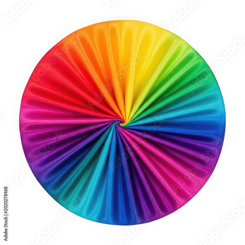 Colorful segmented circle chart design