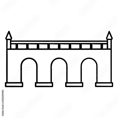 Fotografija Elegant bridge illustration design