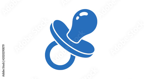 Obraz na płótnie Blue Pacifier Icon Isolated on White Background