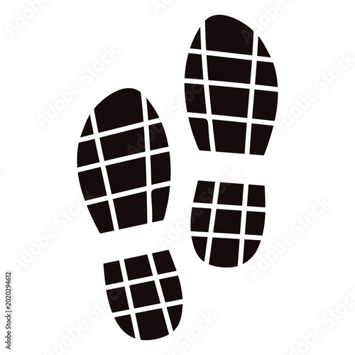 Slika na platnu Stylish footprint design for outdoor enthusiasts