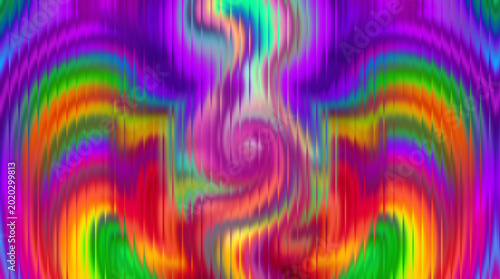 Multicolored abstract background with rainbow swirls and gradient effect