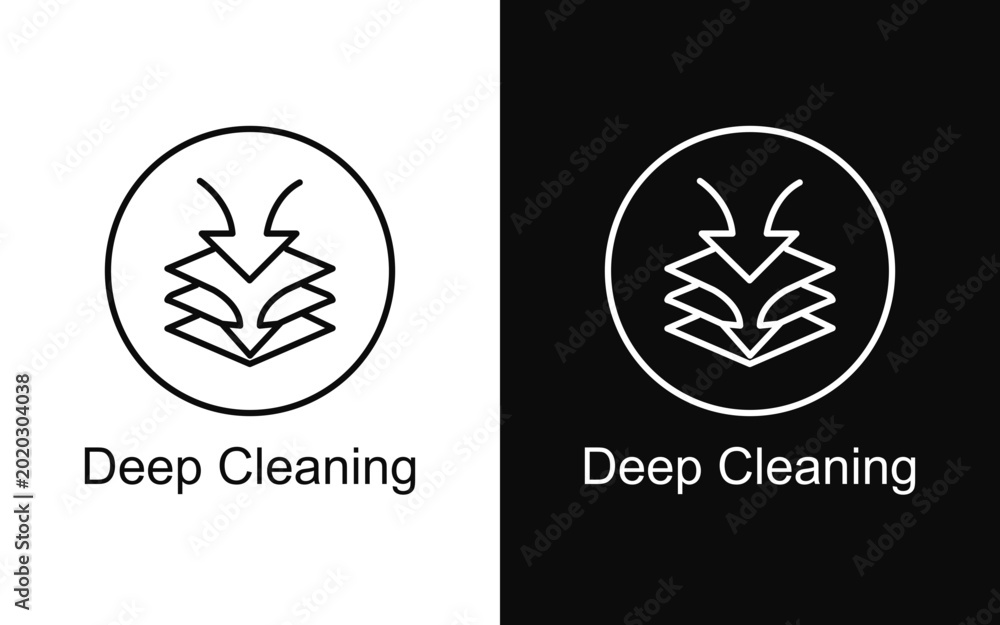 Konstfotografi Deep Cleaning vector icon SVG
