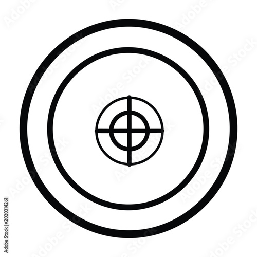 Art & Illustration Black bicycle wheel icon isolated vector