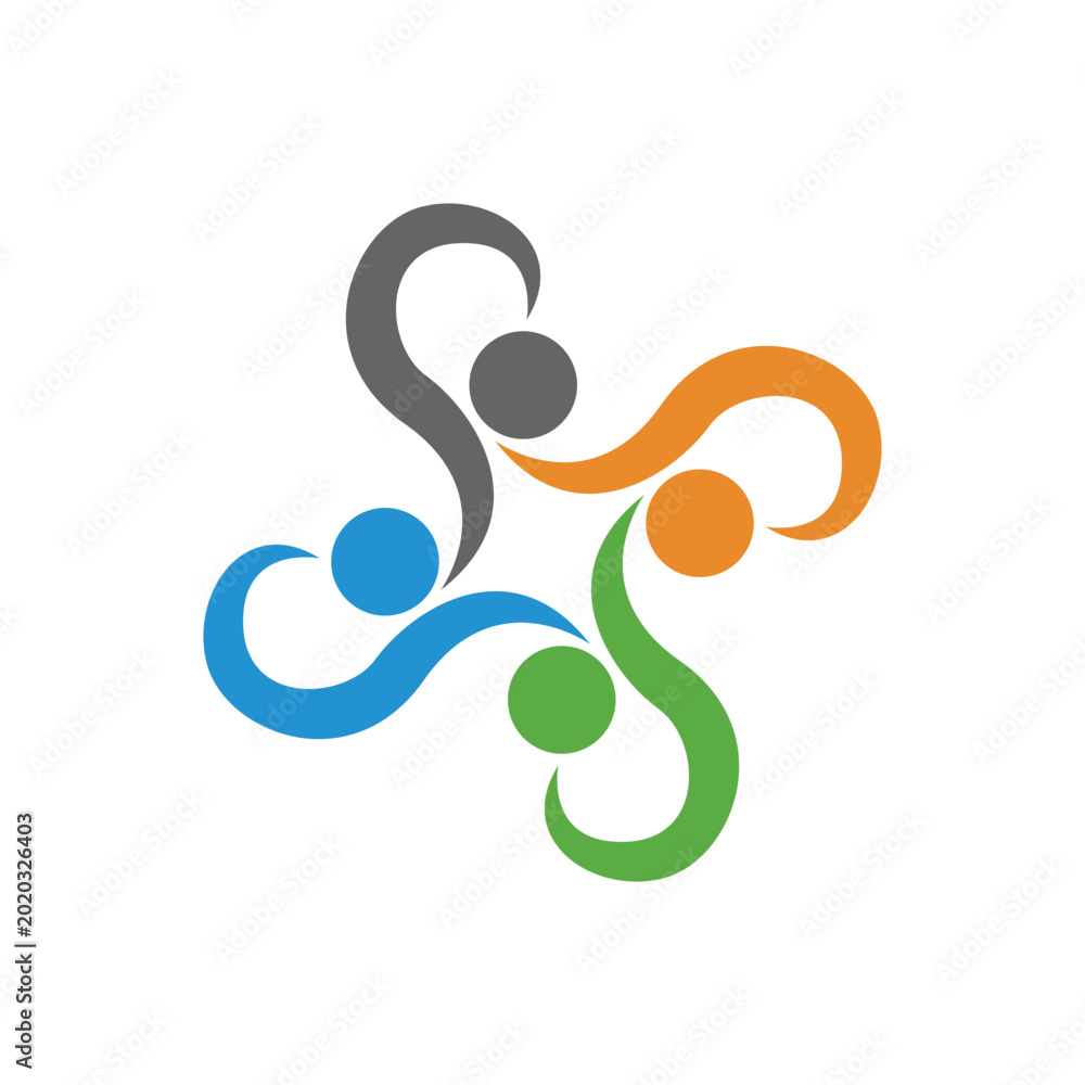 Fototapeta premium Community, network and social icon