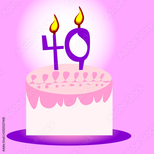 Happy Birthday / Anniversary Candles & Cake 
