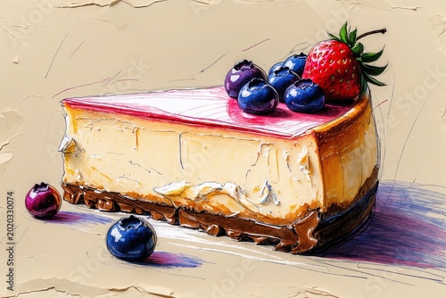 Painted Cheesecake