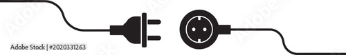 Foto Of an electrical plug and socket, symbolizing connection, power, energy, and the