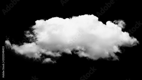 Tableau sur toile A detailed white fluffy cumulus cloud captured in a crisp high resolution nature