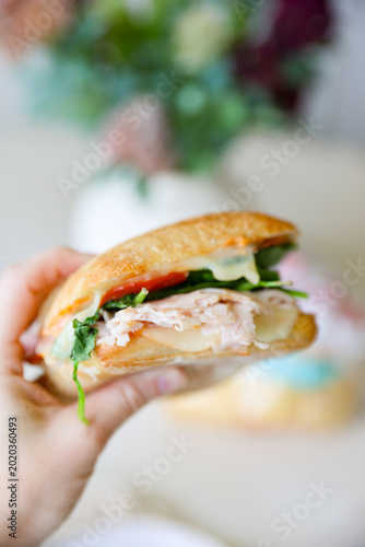 Ciabatta Turkey Pepperoni Sandwich