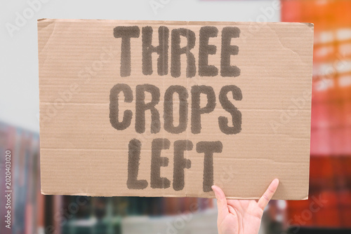 Slika na platnu "Three Crops Left" Global food supply depends on just three staple crops risking catastrophic failure