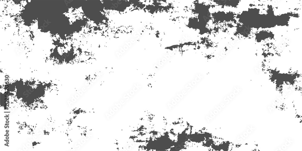 Obraz premium Abstract grunge background design featuring a black ink splat texture with a vintage paint splatter border and artistic floral silhouette patterns on a dirty paper illustration vector