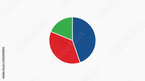 Free Download A colorful pie chart with three sections - GFXLoad