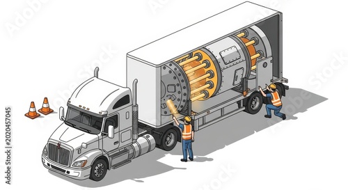 Transporting Nuclear Reactor Core - Safety and Logistics.
