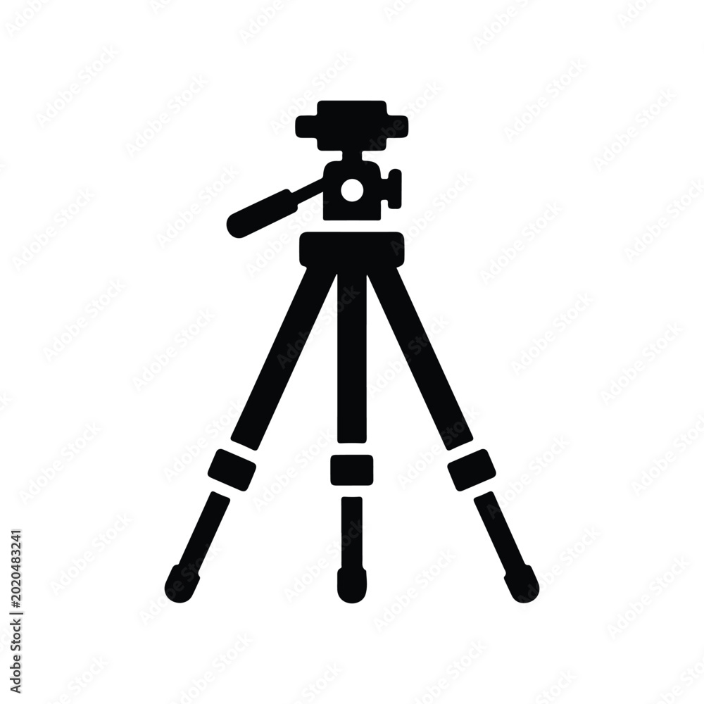 Fotografie Camera tripod icon illustrated on background