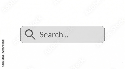 Simple Search Bar Illustration