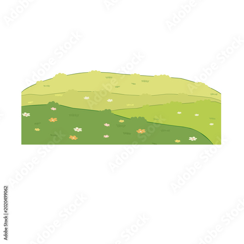 Spring garden landscape 