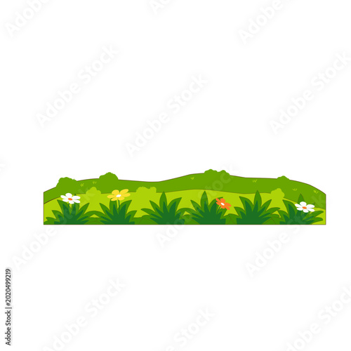 Spring flower garden 