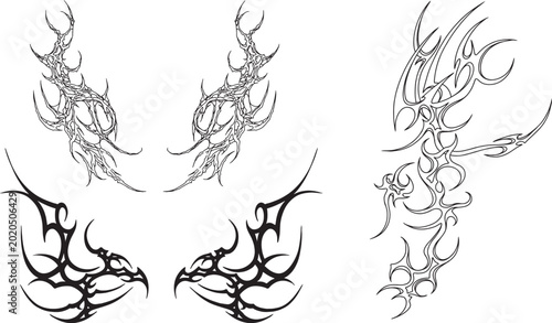 cybersigilism tribal tattoo design