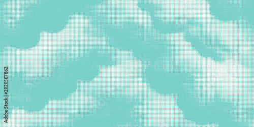 Fotografi Grunge halftone overlaaHalftone overlay resembling water waves and sea foam