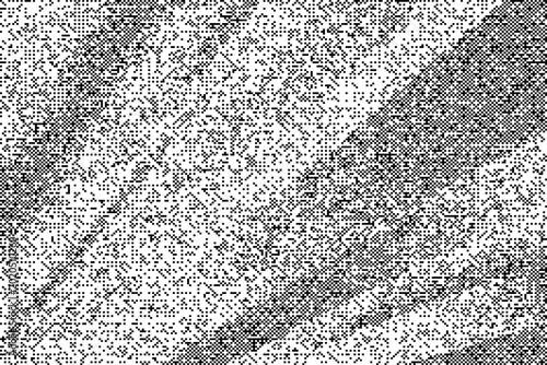 Fotografie Diagonal noise pattern with grainy texture and high contrast abstract visual effect