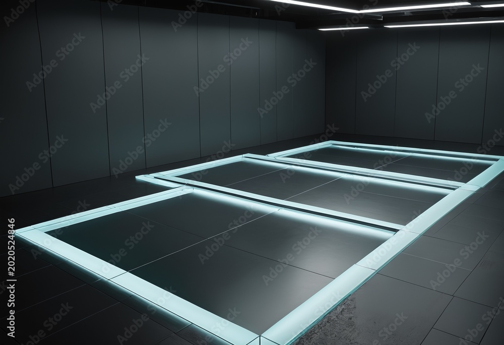 Fototapeta premium Futuristic abstract background representing secure edge computing and physical layer cybersecurity with robust metallic texture and digital glowing paths