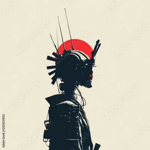 Cyberpunk Samurai Illustration