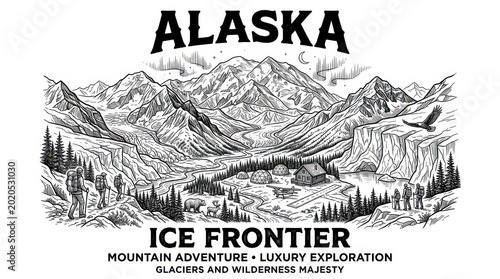 Alaska Ice Frontier Majestic Mountains Wilderness and Adventure