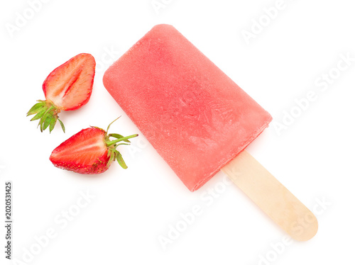 Sweet strawberry ice-cream ...