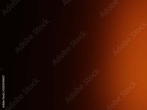 Tableau sur toile Una toma de cerca de un fondo abstracto de color anaranjado con negro con un lig
