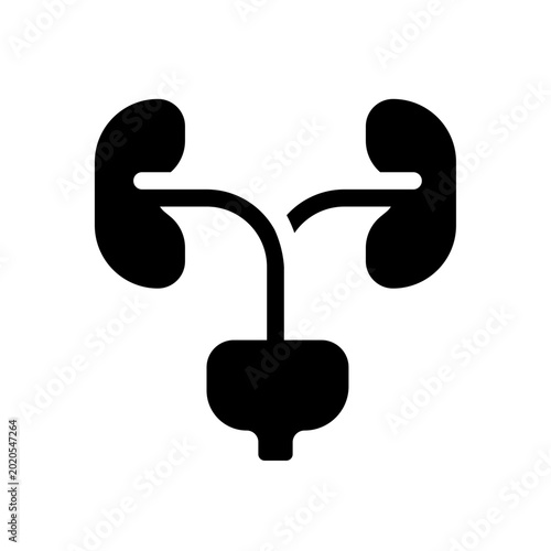 urology glyph icon perfect for healthcare flyers, medical presentations, hospital brochures, health awareness posters, and wellness social media content