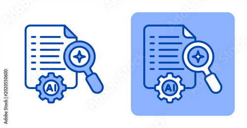 Ai Summary icon, with contrast background.